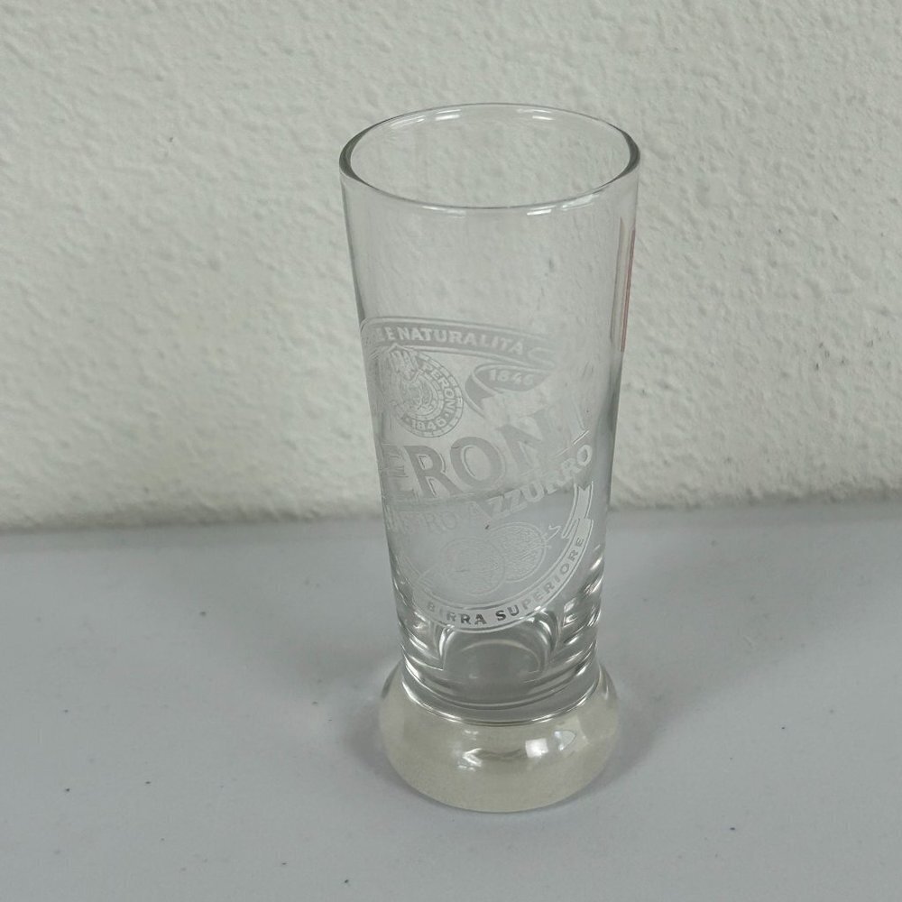 Peroni‎ Nastro Azzurro Beer Mini Glass Shot Glass Logo